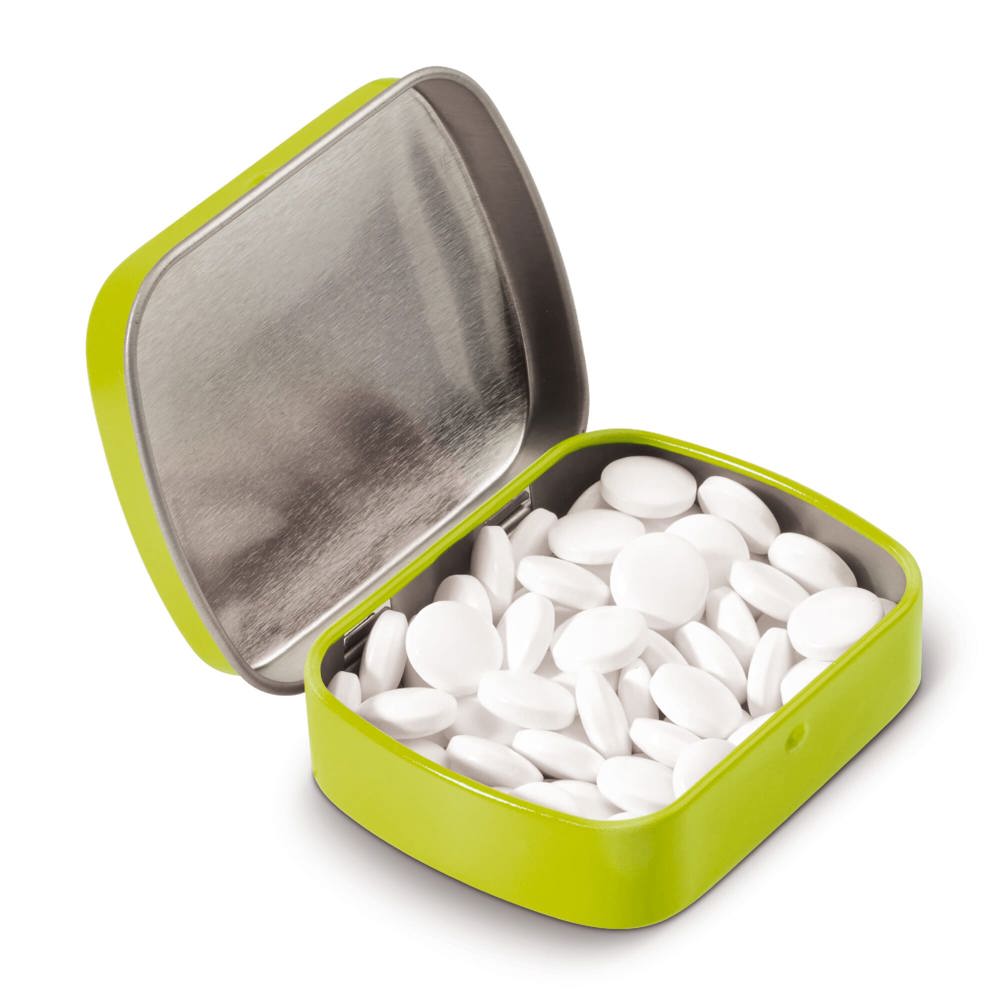 Mini tin peppermint box